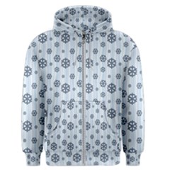 Snowflakes Winter Christmas Men s Zipper Hoodie