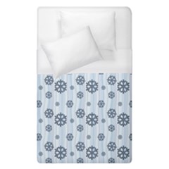 Snowflakes Winter Christmas Duvet Cover (single Size) by anzea