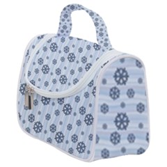 Snowflakes Winter Christmas Satchel Handbag by anzea