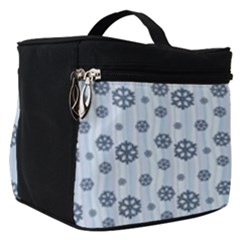 Snowflakes Winter Christmas Make Up Travel Bag (small) by anzea