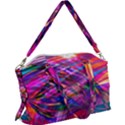 Wave Lines Pattern Abstract Canvas Crossbody Bag View1