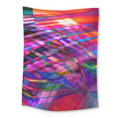 Wave Lines Pattern Abstract Medium Tapestry