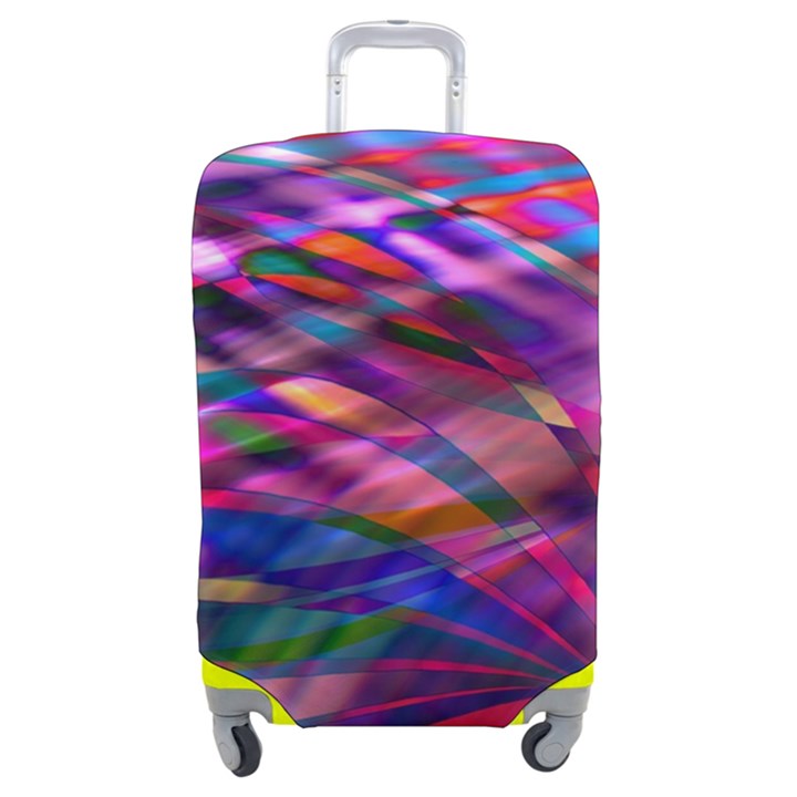 Wave Lines Pattern Abstract Luggage Cover (Medium)