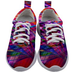 Wave Lines Pattern Abstract Kids Athletic Shoes by anzea