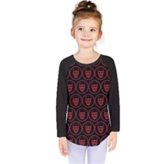 Dark Dominion Print Kids  Long Sleeve T-shirt