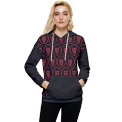 Dark Dominion Print Women s Lightweight Drawstring Hoodie