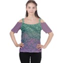 Colorful duotone abstract print Cutout Shoulder T-Shirt View1