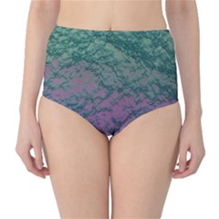 Colorful Duotone Abstract Print Classic High-waist Bikini Bottoms by dflcprintsclothing