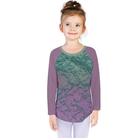 Colorful Duotone Abstract Print Kids  Long Sleeve T-shirt by dflcprintsclothing