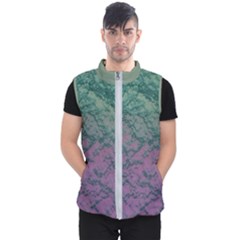 Colorful Duotone Abstract Print Men s Puffer Vest by dflcprintsclothing