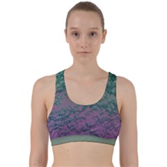 Colorful Duotone Abstract Print Back Weave Sports Bra by dflcprintsclothing