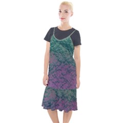 Colorful Duotone Abstract Print Camis Fishtail Dress by dflcprintsclothing