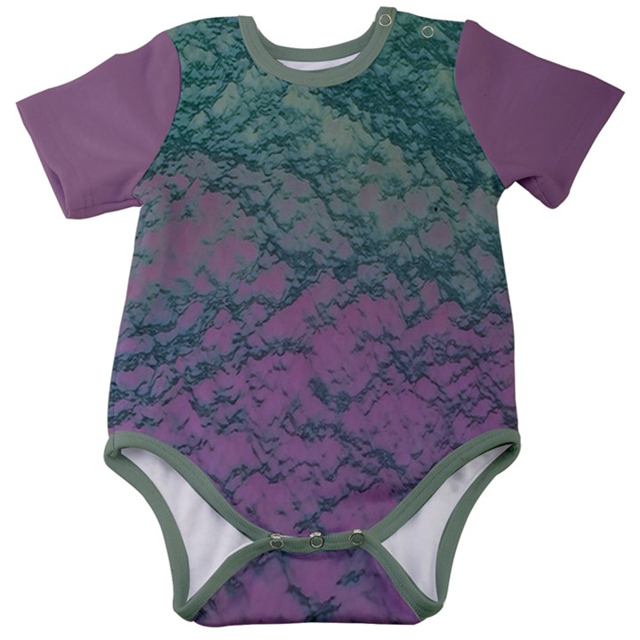 Colorful duotone abstract print Baby Short Sleeve Bodysuit