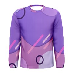 Colorful Labstract Wallpaper Theme Men s Long Sleeve T-shirt