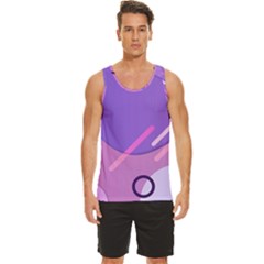 Colorful Labstract Wallpaper Theme Men s Wide Collar Tank Top by Apen