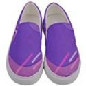 Colorful Labstract Wallpaper Theme Men s Canvas Slip Ons View1