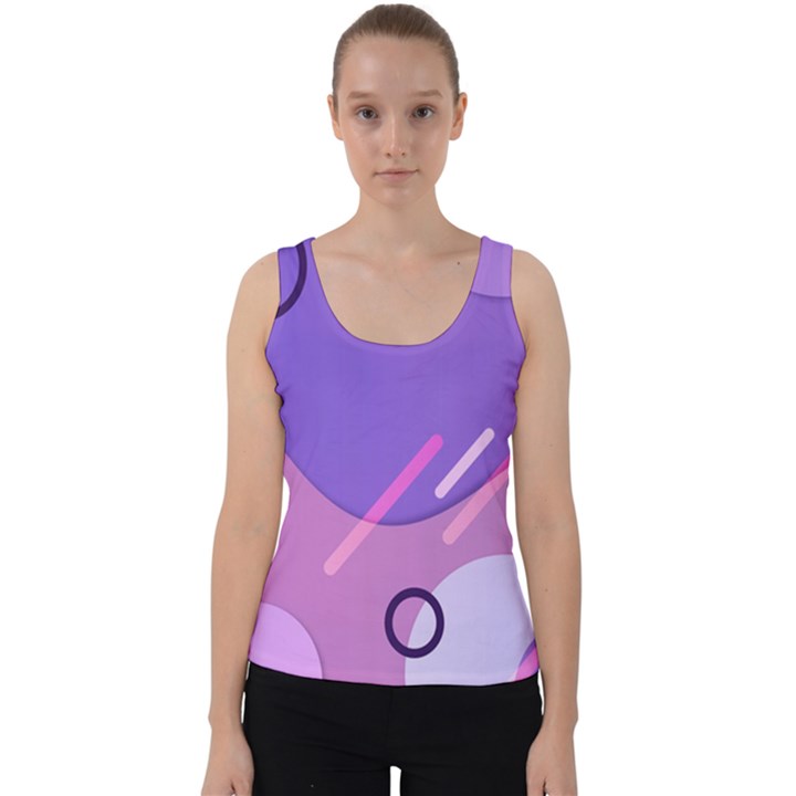 Colorful Labstract Wallpaper Theme Velvet Tank Top