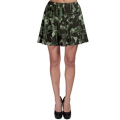 Precision Pursuit: Hunting Motif Camouflage Pattern Skater Skirt