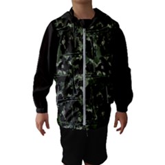 Precision Pursuit: Hunting Motif Camouflage Pattern Kids  Hooded Windbreaker