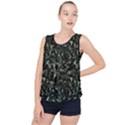 Precision Pursuit: Hunting Motif Camouflage Pattern Bubble Hem Chiffon Tank Top View1