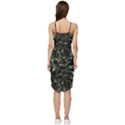 Precision Pursuit: Hunting Motif Camouflage Pattern Wrap Frill Dress View4