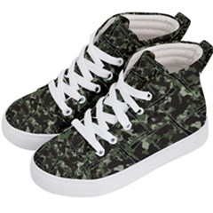 Hunting Motif Camouflage Pattern Print Bk Kids  Hi-top Skate Sneakers by dflcprintsclothing