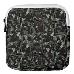 Hunting Motif Camouflage Pattern Print Bk Mini Square Pouch by dflcprintsclothing