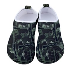 Hunting Motif Camouflage Pattern Print Bk Women s Sock-style Water Shoes by dflcprintsclothing