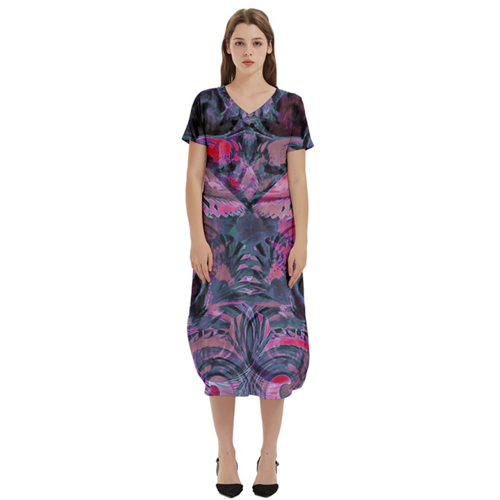 Alien Architecture Ii T-Shirt Midi Dress With Pockets