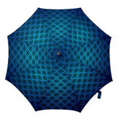 Pattern Texture Geometric Blue Hook Handle Umbrellas (large) by anzea