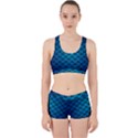 Pattern Texture Geometric Blue Work It Out Gym Set View1