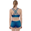 Pattern Texture Geometric Blue Work It Out Gym Set View2