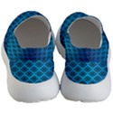 Pattern Texture Geometric Blue Men s Lightweight Slip Ons View4