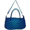 Pattern Texture Geometric Blue Removable Strap Handbag View1