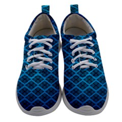 Pattern Texture Geometric Blue Women Athletic Shoes