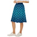 Pattern Texture Geometric Blue Classic Short Skirt View2