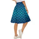 Pattern Texture Geometric Blue Classic Short Skirt View3