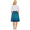 Pattern Texture Geometric Blue Classic Short Skirt View4