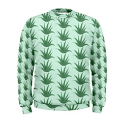 Aloe Plants Pattern Scrapbook Men s Sweatshirt