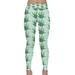 Aloe Plants Pattern Scrapbook Classic Yoga Leggings by anzea