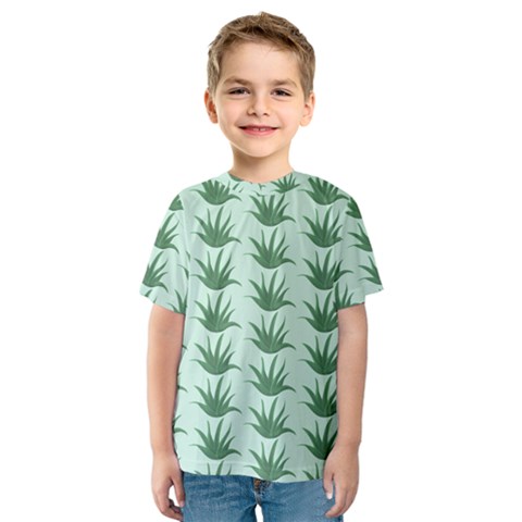 Aloe Plants Pattern Scrapbook Kids  Sport Mesh T-shirt by anzea