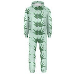 Aloe Plants Pattern Scrapbook Hooded Jumpsuit (men)