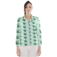 Aloe Plants Pattern Scrapbook Women s Windbreaker