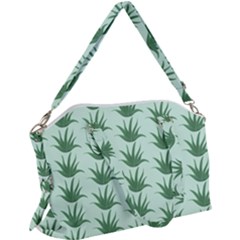 Aloe Plants Pattern Scrapbook Canvas Crossbody Bag