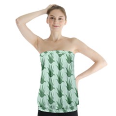 Aloe Plants Pattern Scrapbook Strapless Top