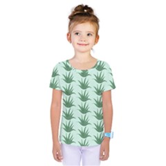 Aloe Plants Pattern Scrapbook Kids  One Piece T-shirt