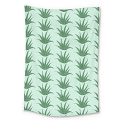 Aloe Plants Pattern Scrapbook Large Tapestry