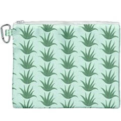 Aloe Plants Pattern Scrapbook Canvas Cosmetic Bag (xxxl) by anzea