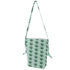 Aloe Plants Pattern Scrapbook Folding Shoulder Bag