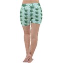 Aloe Plants Pattern Scrapbook Lightweight Velour Yoga Shorts View4